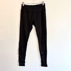 RBX Black Performance Leggings with Logo Tab